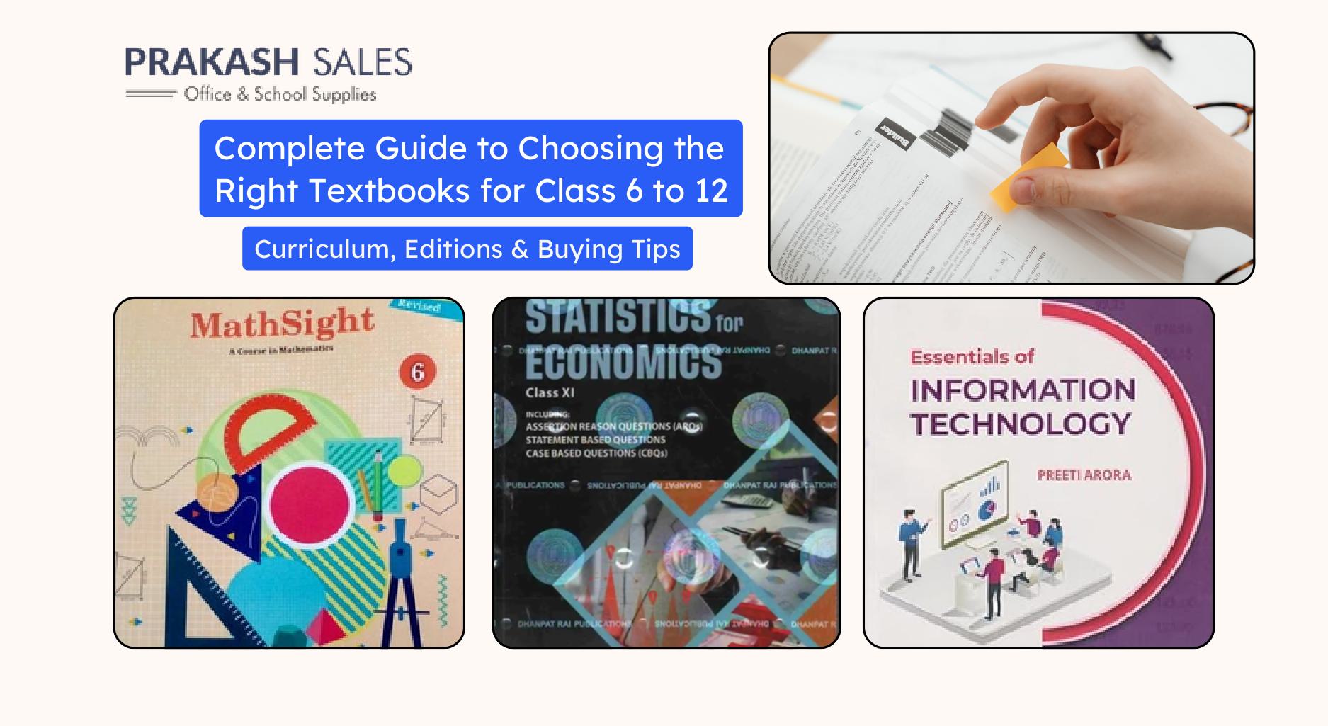 Complete Guide to Choosing the Right Textbooks for Class 6 to 12: Curriculum, Editions & Buying Tips
