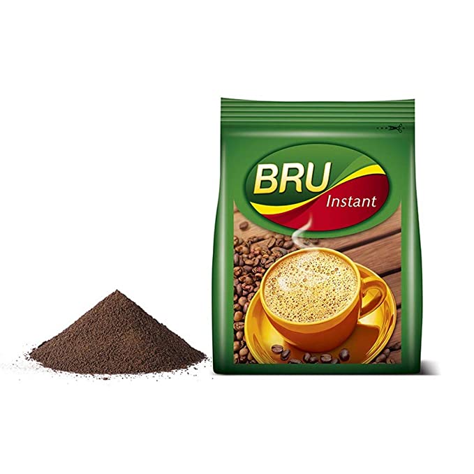 BRU Instant Coffee Powder 100g Pouch Roasted Arabica Robusta Ground