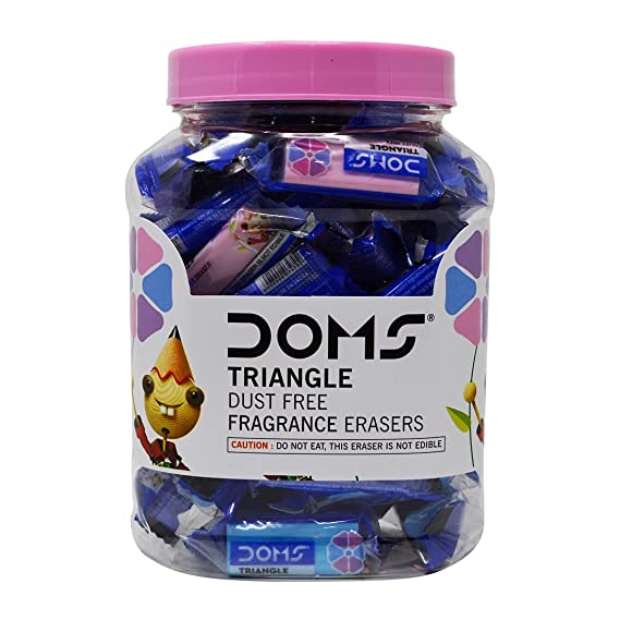 DOMS Triangle Dust Free Fragrance Eraser Jar 50 Pcs Buy Online