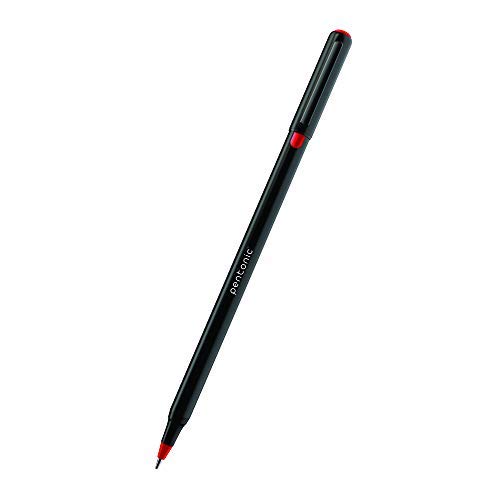 Pentonic Stick Ball Point Pen Ink Red Sleek Matte Finish Body Pack of