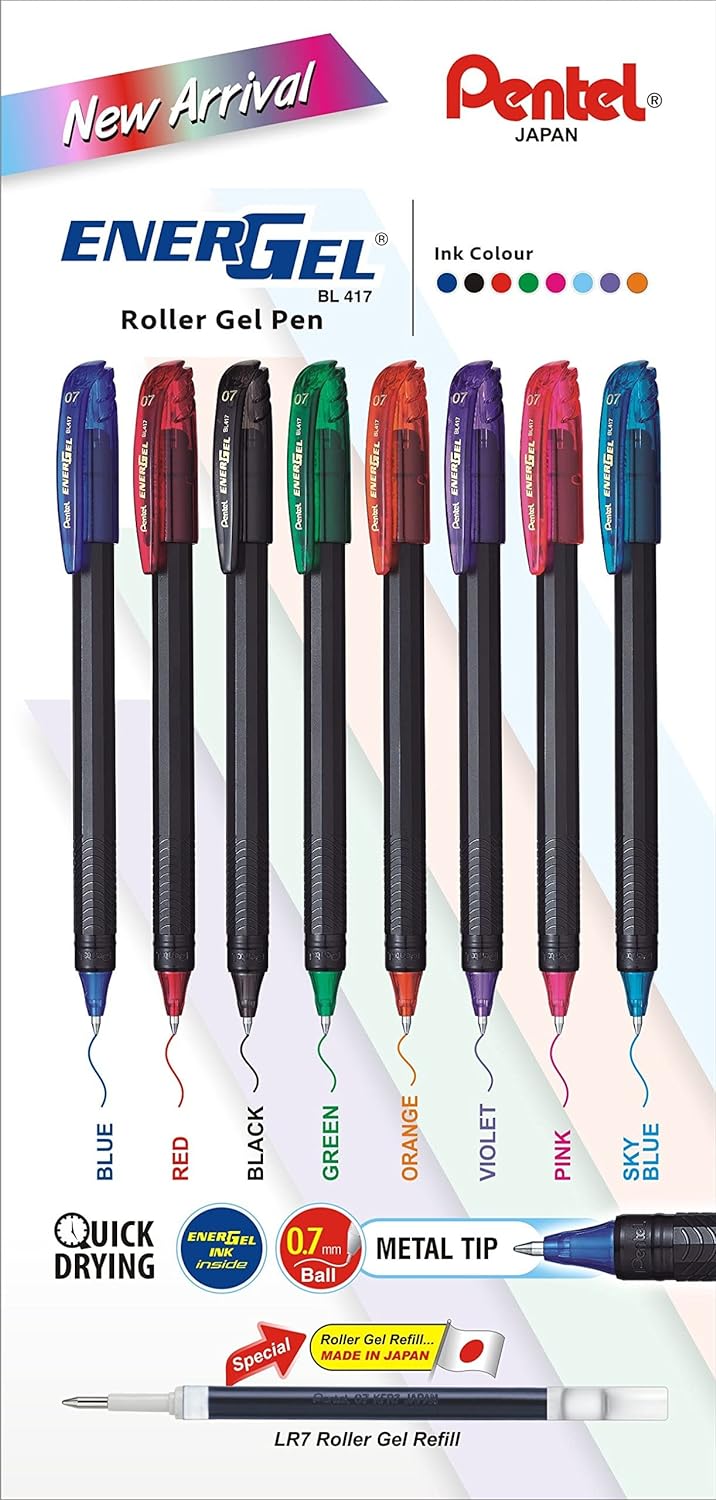 PENTEL Energel 0.7 Roller Gel Pen - Buy PENTEL Energel 0.7 Roller Gel Pen - Gel  Pen Online at Best Prices in India Only at