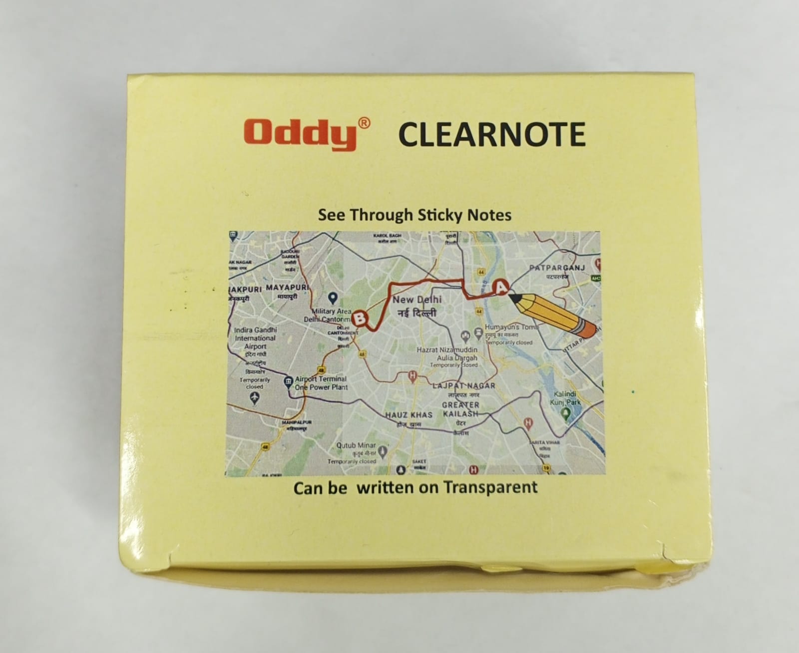 Oddy Clearnote 50 Sheets Transparent Sticky Notes Pad,Clear Cute Full ...