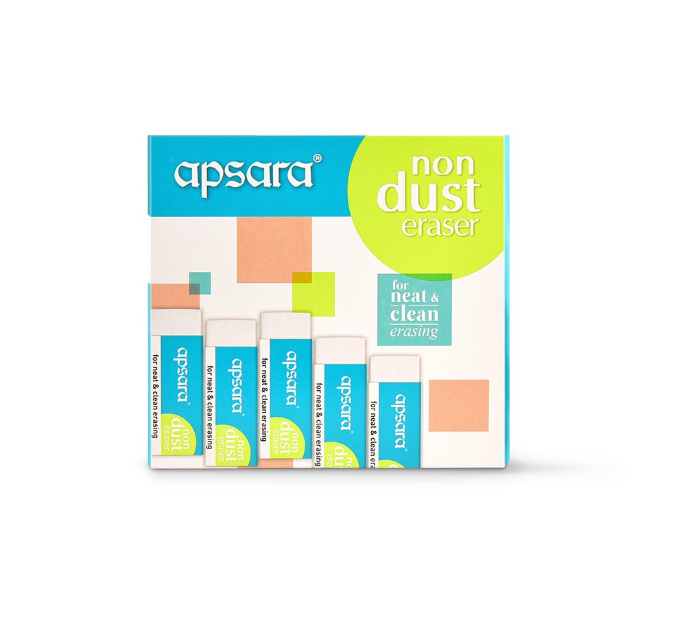 Apsara Non Dust Jumbo Erasers - Pack Of 20