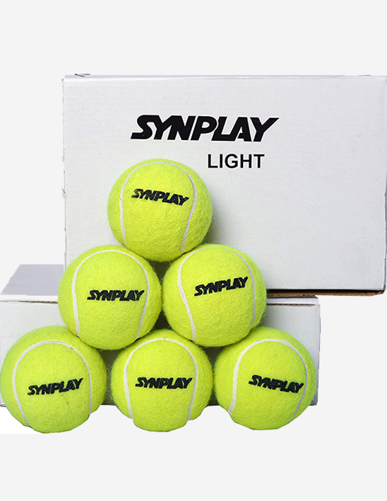 SYNPLAY SS00160 Rubber Light Weight Tennis Cricket Ball, Standard